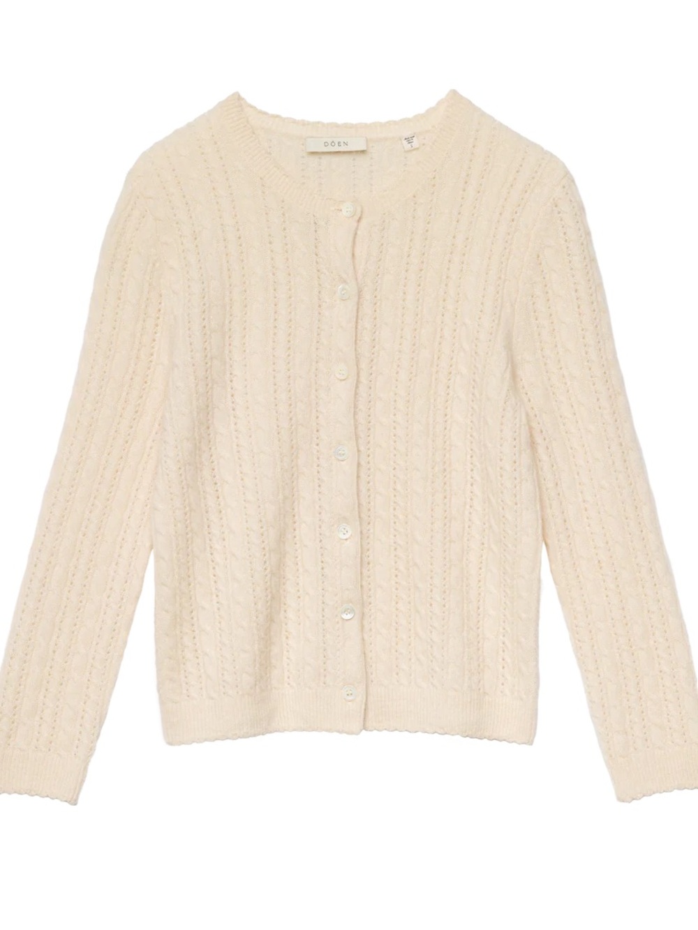 DOEN Danae Cashmere Cable Cardigan
in Dogwood